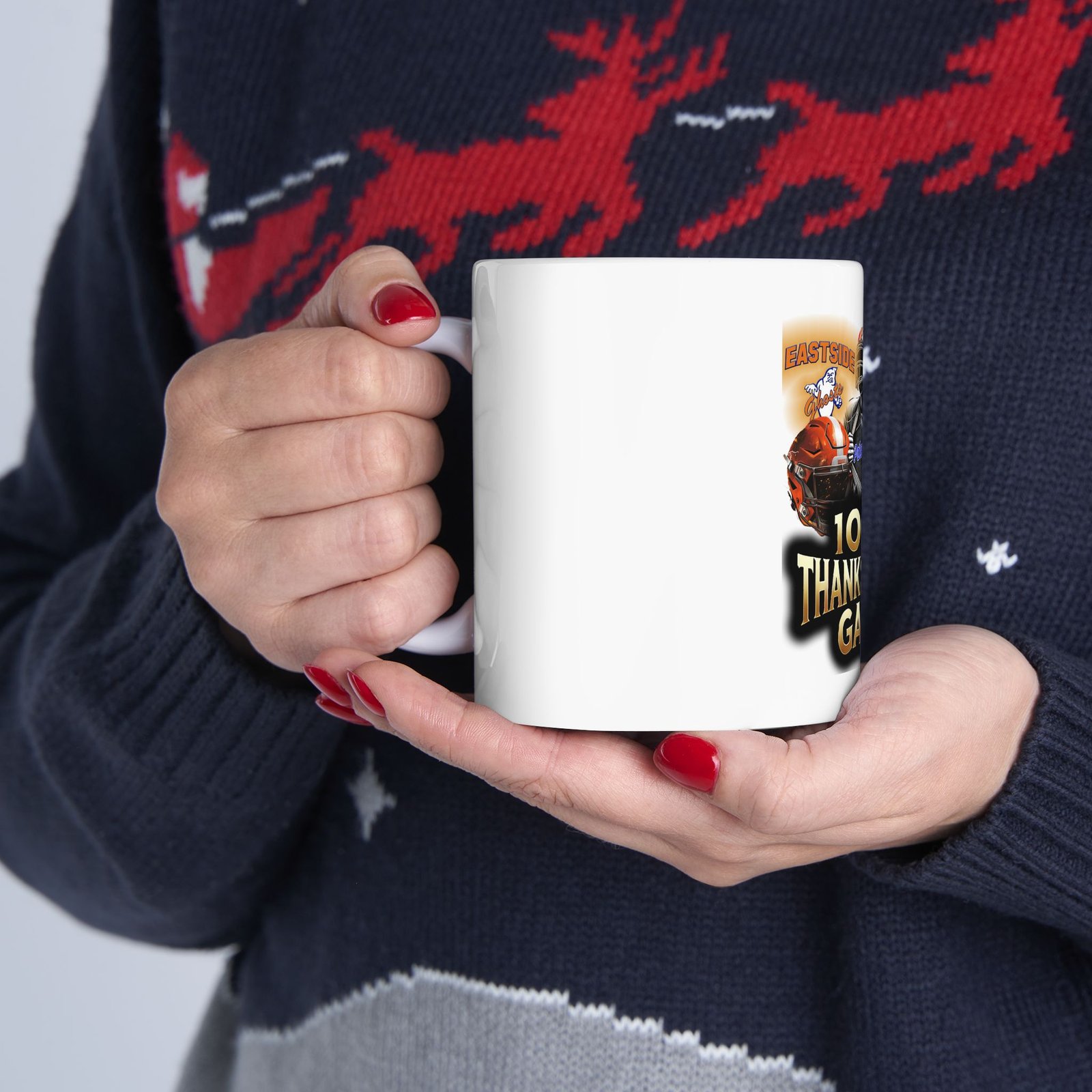 East vs Kennedy 100th Thanksgving Game Ceramic Mug, (11oz, - Image 12